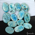 1000 Ct/13 Pcs Natural Blue Arizona Turquoise Oval Cab Loose Gems Wholesale Lot