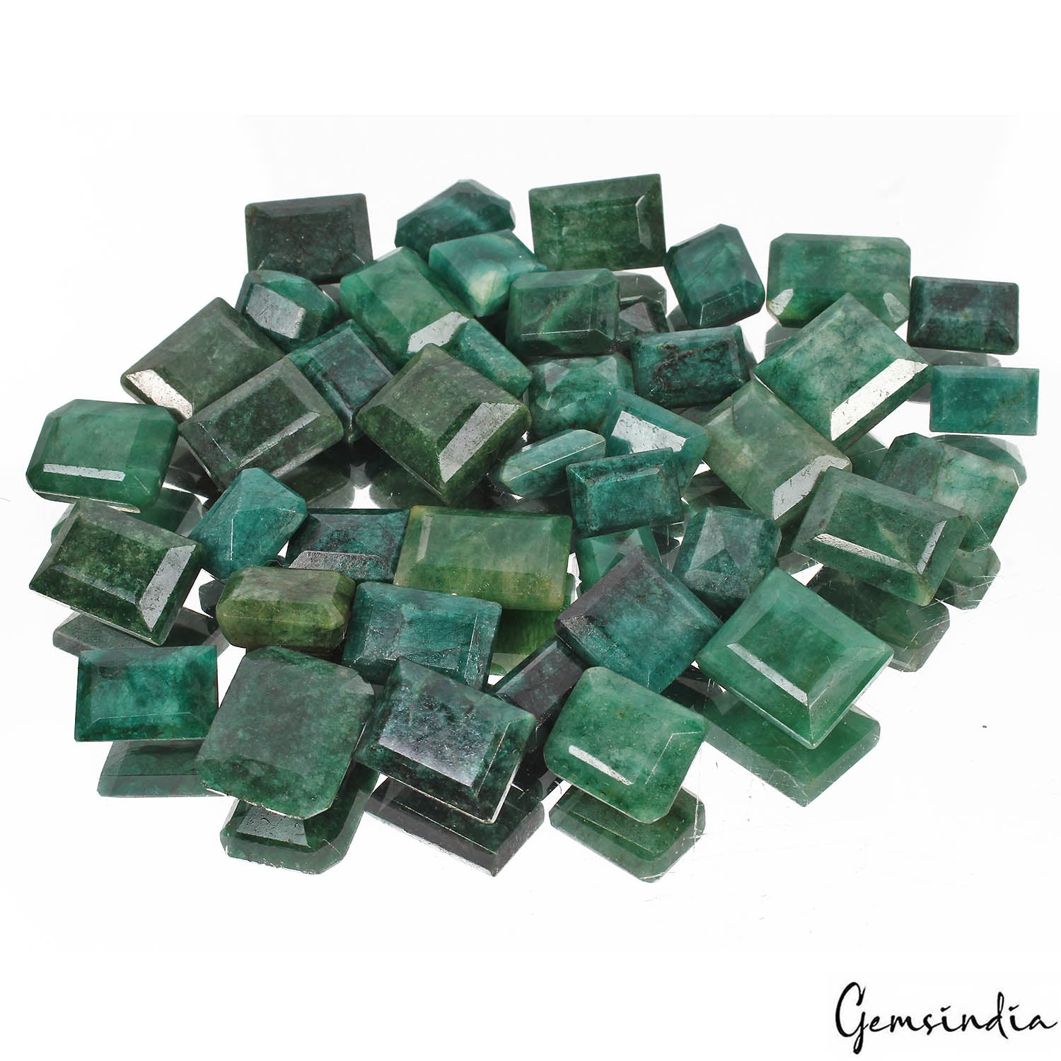 800 Ct/42 Pcs Natural Brazilian Bottle Green Emerald Baguette Cut Loose Gems Lot