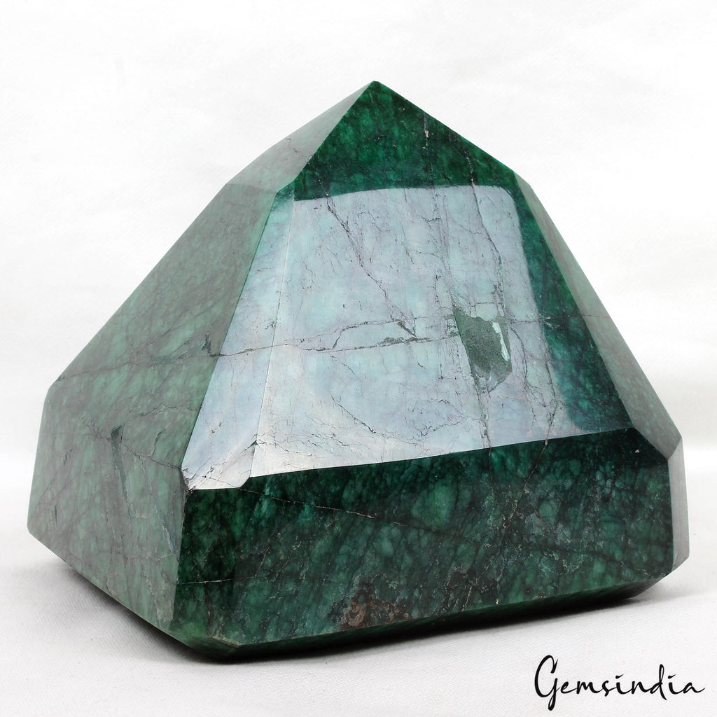 3.29 Kg Natural Brazilian Emerald Stunning Green Huge Octagon Cut Loose Gemstone