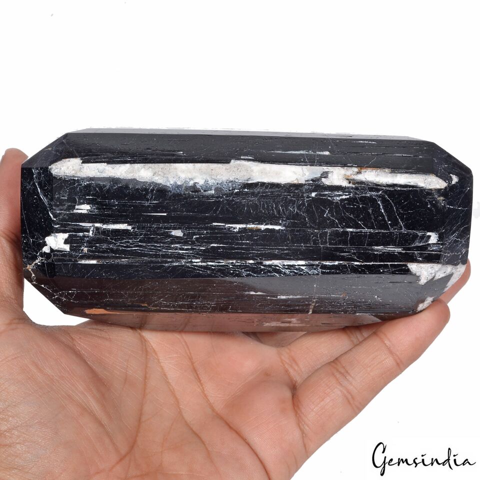 Tourmaline Rough, Untreated, Black — 5.3x2.5x2.5 Inch, 1.31 Kg (6550 Ct)