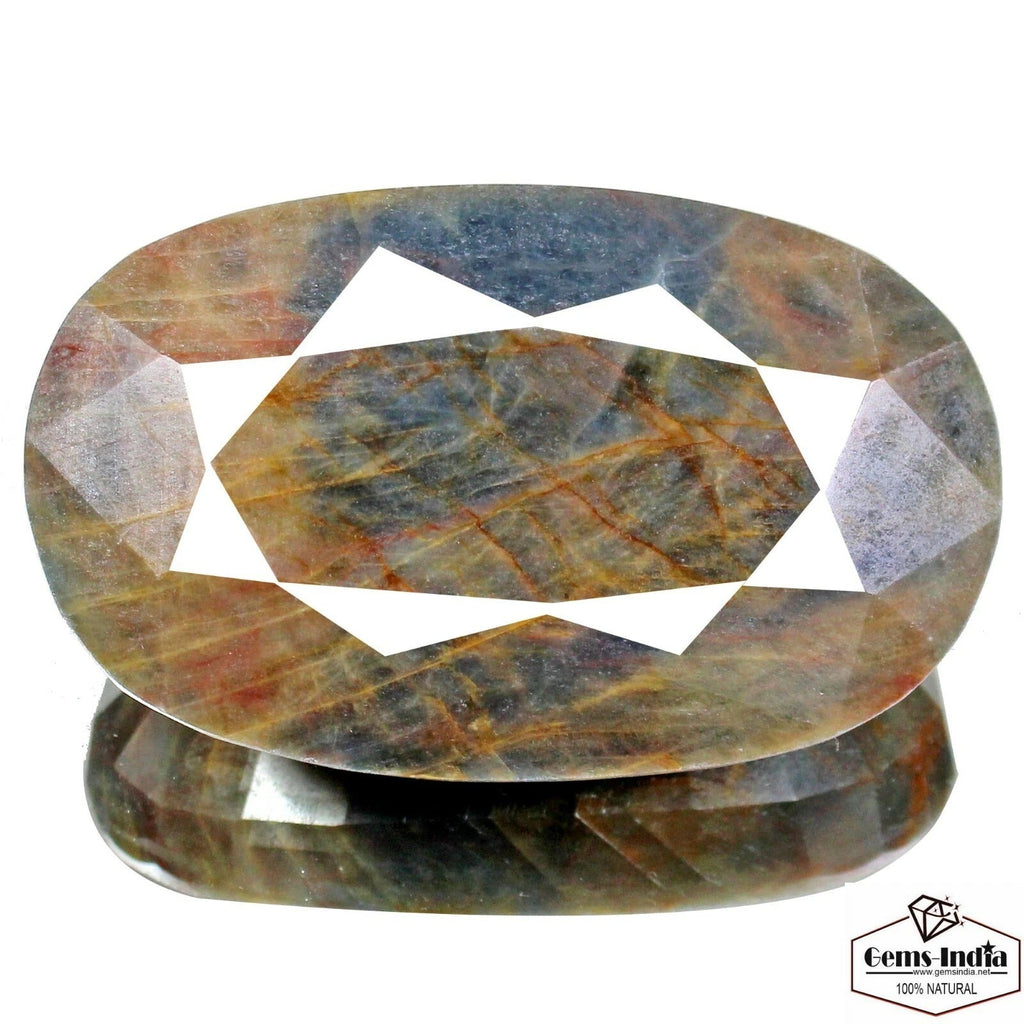 Certified 1780 Ct Natural Untreated Brown Blue Sapphire Oval Huge Size Loose Gem