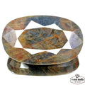 Certified 1780 Ct Natural Untreated Brown Blue Sapphire Oval Huge Size Loose Gem