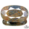 Blue Sapphire Loose Gemstone, Untreated, Brown — 93x57x28mm, 1780 Ct, Madagascar