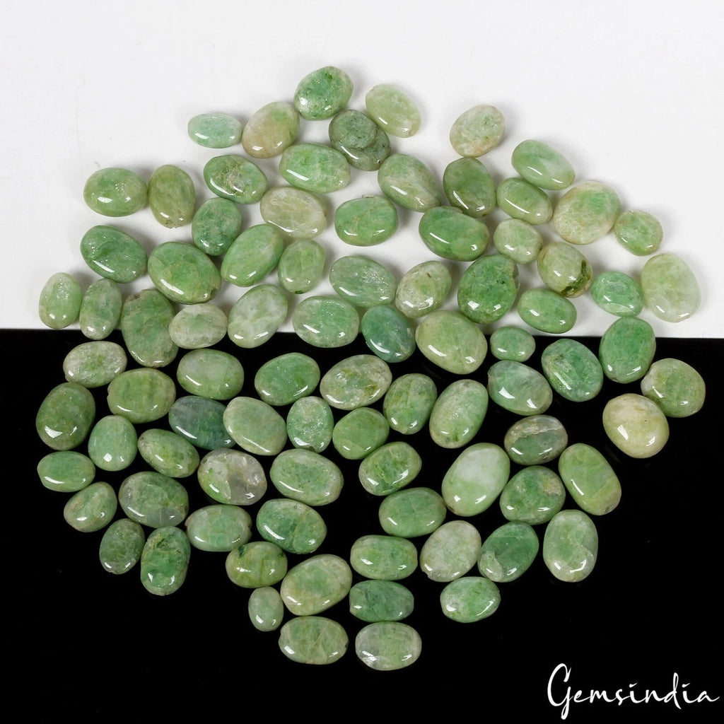 450 Ct Natural Emerald Oval Cab Bead Loose Gems Wholesale Lot 80 Pcs For Jewelry
