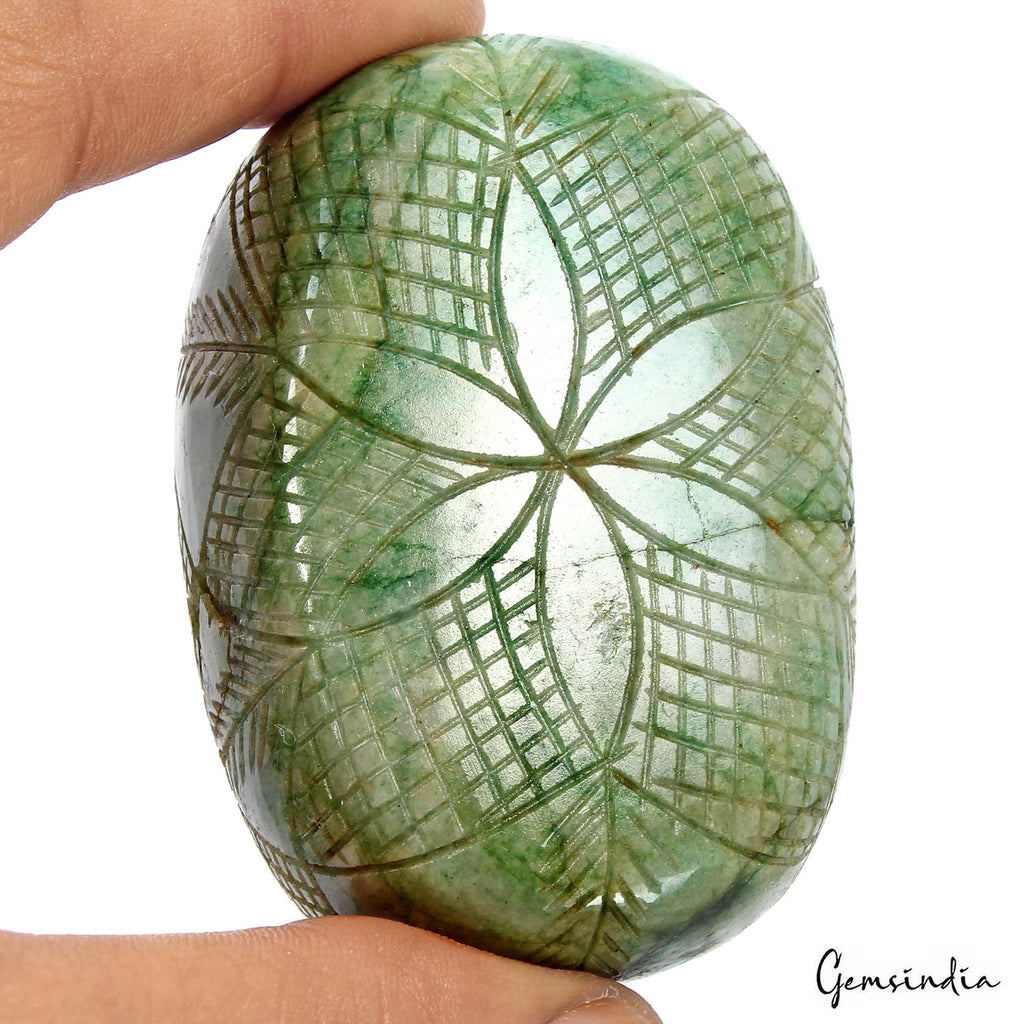 970 Ct Natural Green Emerald Earth Mined Carving Museum Huge Size Loose Gems