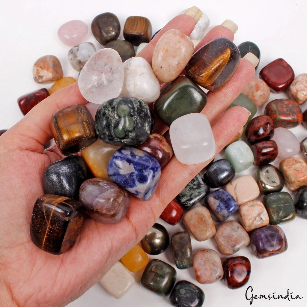 Multi-Gemstone Lot, Cabochon, Untreated — 100 Pieces, 19mm to 28mm, 8870 Ct (1.8 Kg)