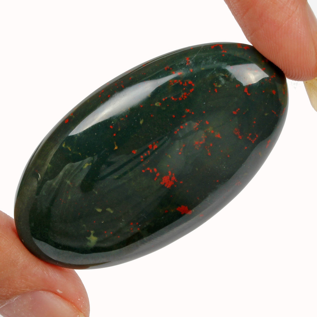 102.80 Ct Natural Green Red Bloodstone Jasper Oval Cab Polished Pendant Size Gem