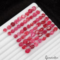 Beryl Lot, Loose Gemstone, Oval Round Faceted Cut, Color Enhanced — 61 Pieces, 5mm to 9mm, 79.30 Ct