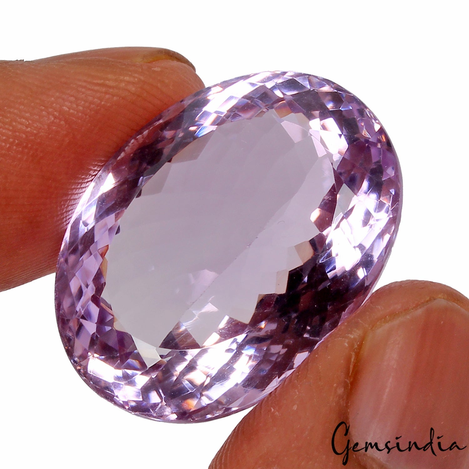 Huge 43.50 Cts Natural Purple Amethyst Oval Cut Loose Unheated Gemstone, Brazil
