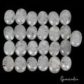 1200 Ct Natural Untreated Quartz Oval Cabochon Healing Crystal Gems Lot 25 Pcs