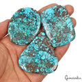 500 Ct/3 Pcs Natural Blue Spiderweb USA Turquoise Mix Cab Loose Gems For Pendant