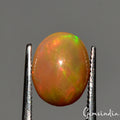 Natural Ethiopian Multi Fire Brown Opal Cabochon 1.30Ct Loose Gemstone Ring Size