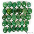 300 Cts/30 Pcs Natural Brazilian Green Emerald Oval Cab Loose Gems For Jewelry