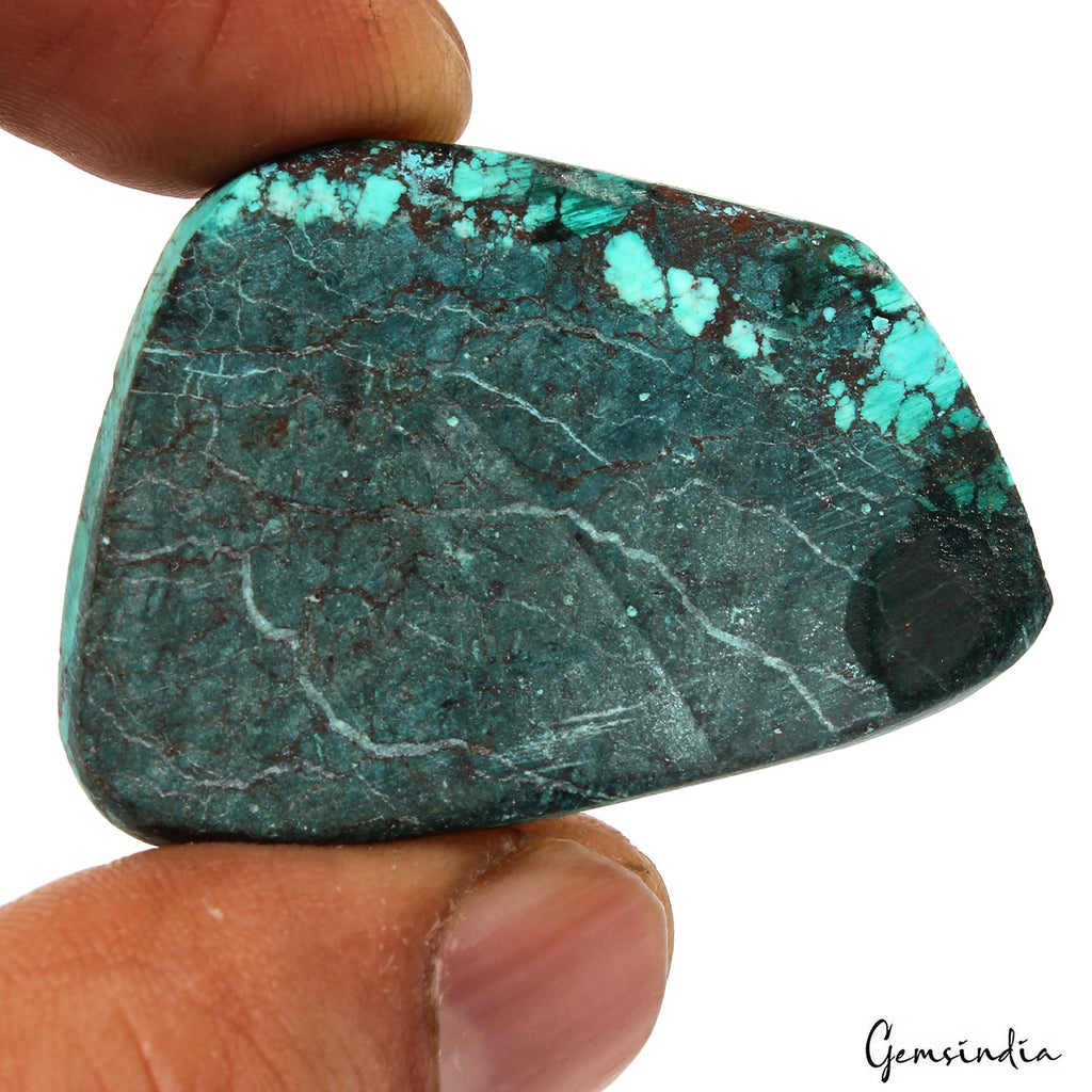 56.50 Ct Natural Arizona Blue Turquoise Fancy Cab Loose Gems From United State