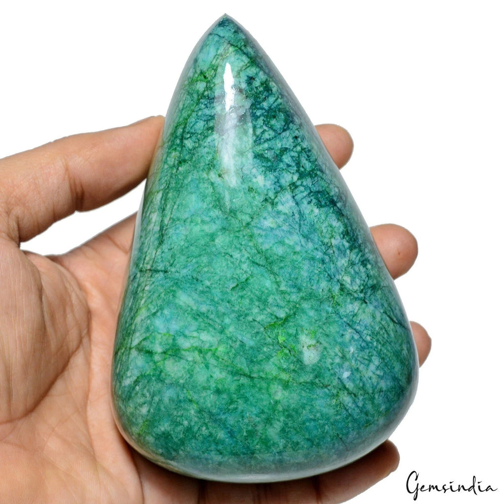 MUSEUM GRADE 4185 Ct Natural Emerald Green Pear Cabochon Huge Gemstone Rare