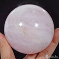 Large 4650 Cts Natural Pink Rose Quartz Sphere Gemstone Home Decor 3.3" W Stand