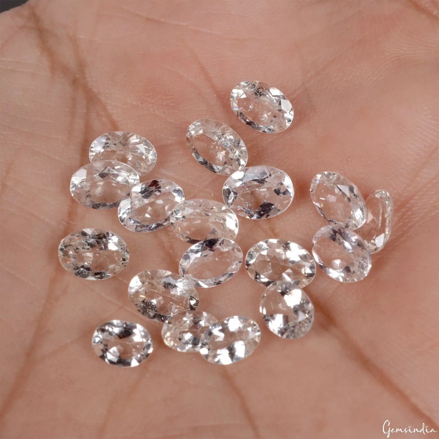 12.20Ct Extraordinary Natural Pink Morganite 6-7mm Oval Cut Loose Gemstone 18 Pc