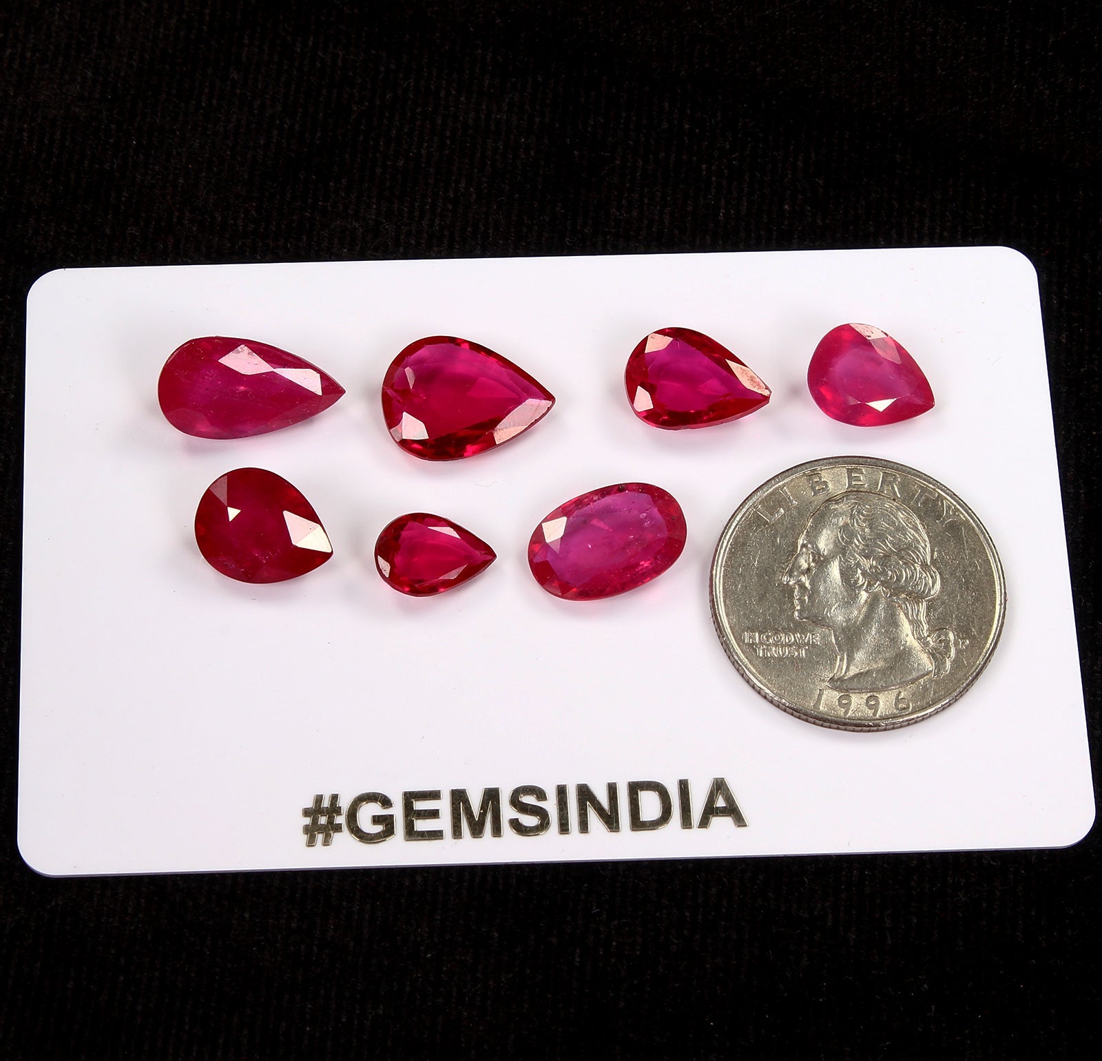 Flawless 33.50 Ct Red Pink Hydro Ruby Mix Shape Faceted Loose Gemstones 10-15mm