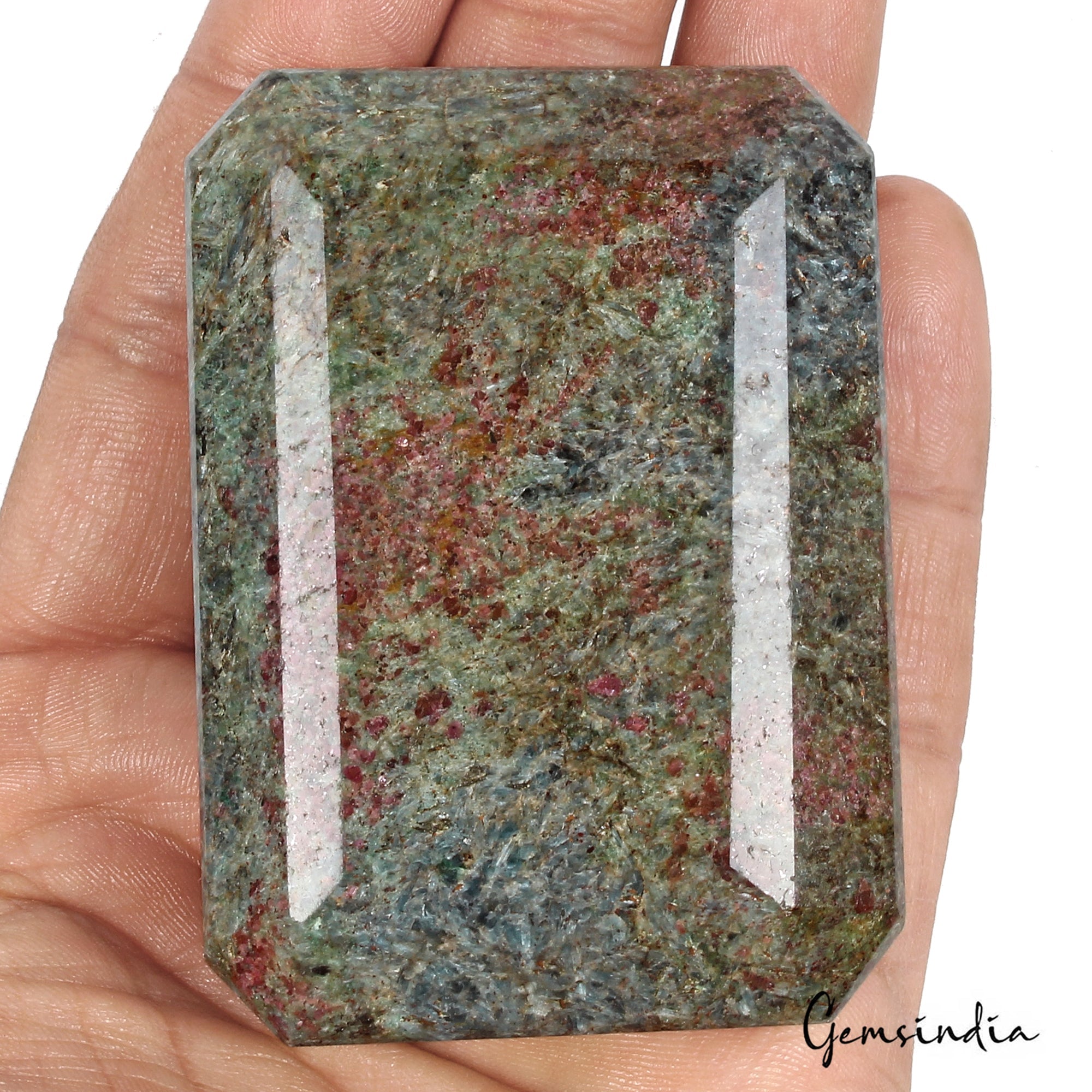 1530 Ct Natural Ruby Kyanite Octagon Cut Earth Mined Museum Size Loose Gemstone