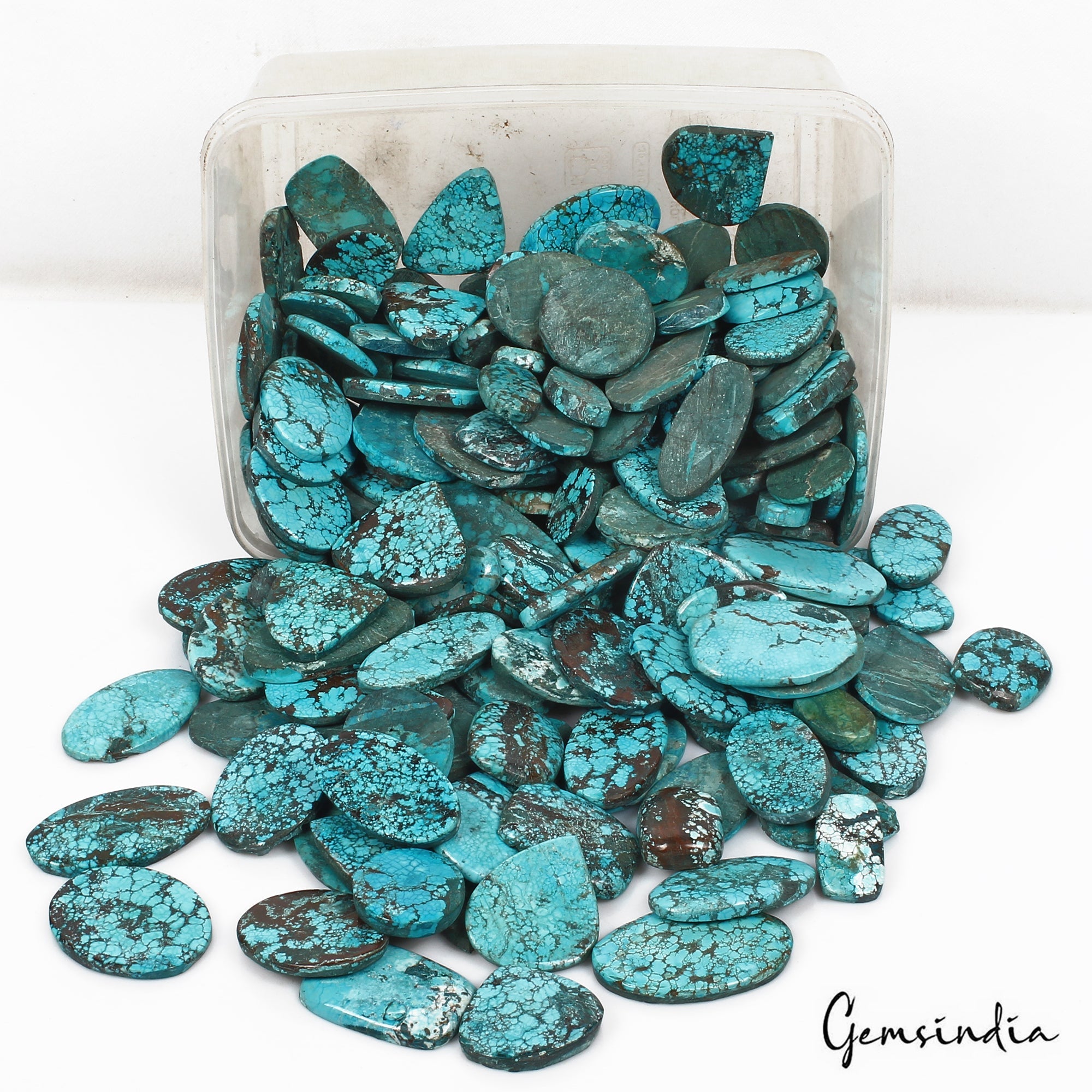 AA Top Natural Turquoise Cabochon Mix Shape 2.5 Kilo Wholesale Gemstone 200 Pcs