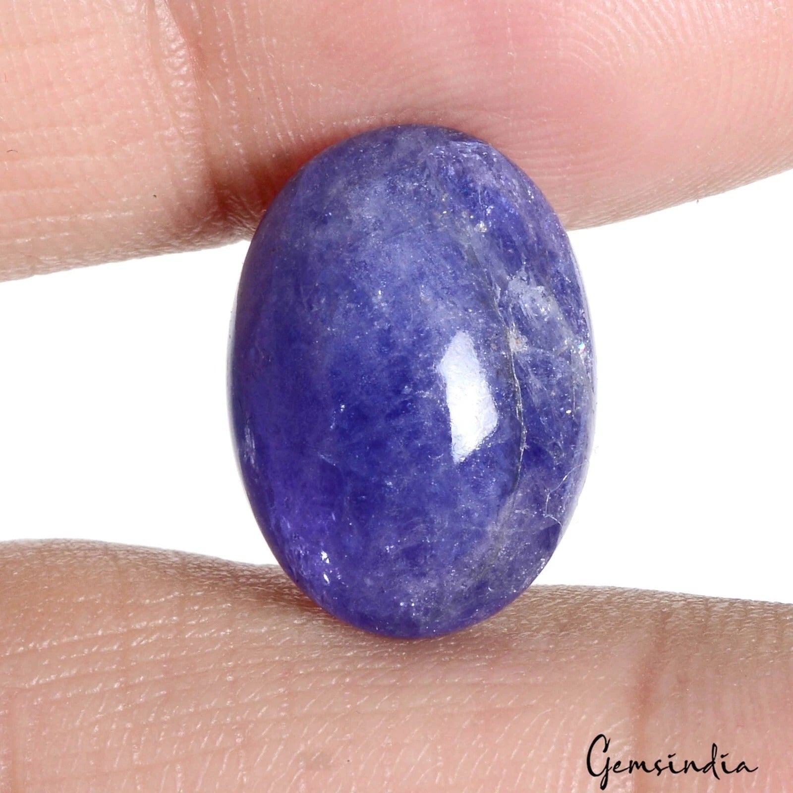 14.40 Ct Natural Untreated Violet Blue Tanzanite Oval Cab Rare Gem For Ring Size