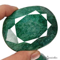 900 Ct Natural Blue Green Zambian Emerald Oval Cut Faceted Earth Mined Loose Gem