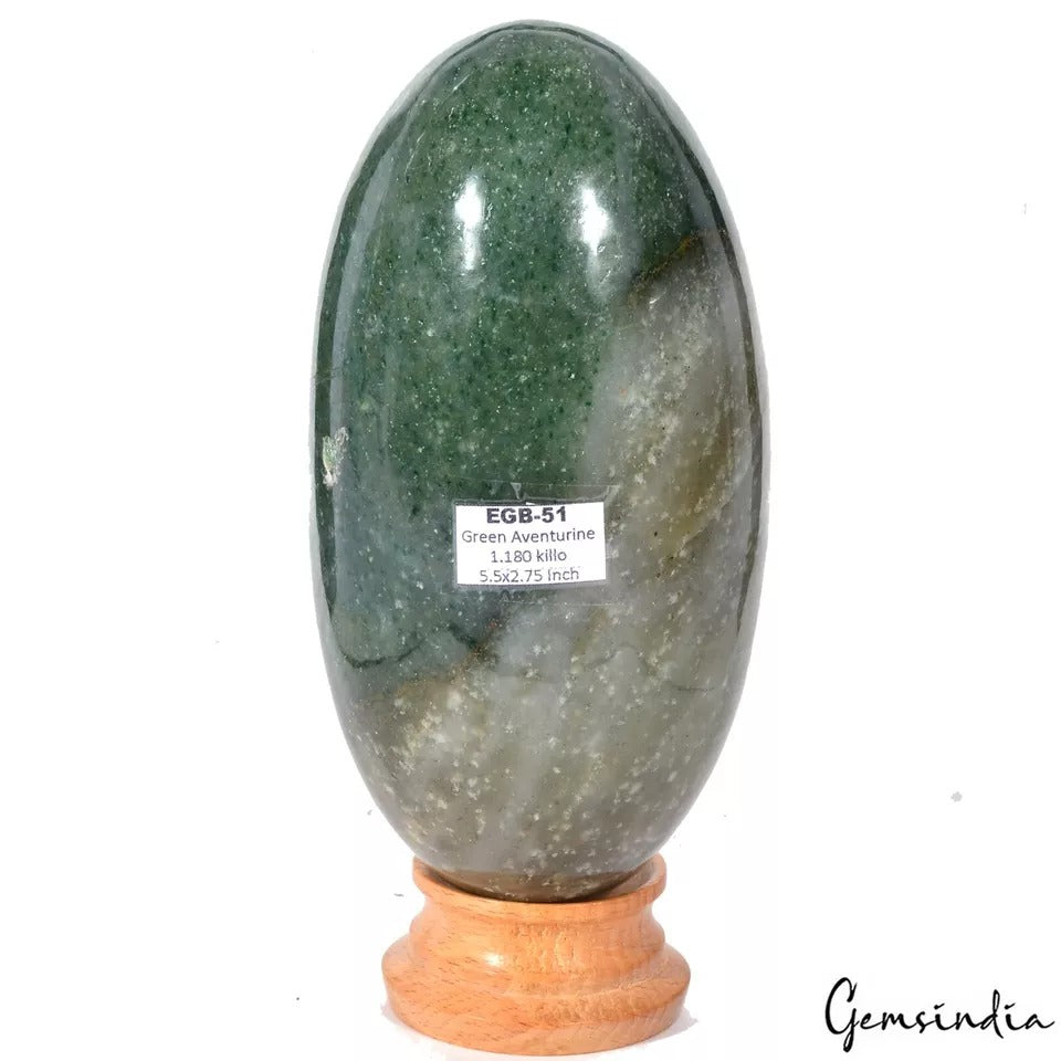 5900 Ct Natural Untreated Green Aventurine Egg Shape Huge Gem Healing Crystal