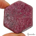 480 Cts Natural Red Ruby Earth Mined Hexagon Cut Druzy Rough Loose Huge Size Gem