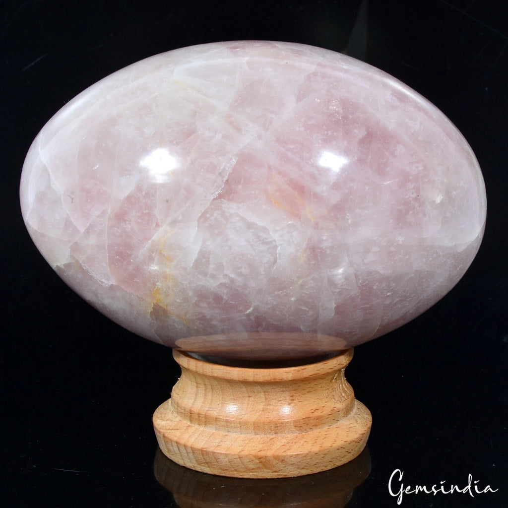 Rose Quartz Sphere, Pink — 4 X 2.7 Inch, 0.74 Kg (3700 Ct), Madagascar