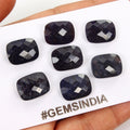 16x12mm Natural Blue Sapphire Cushion Checker Cut Loose Gemstones~82.20 Ct/7 Pcs