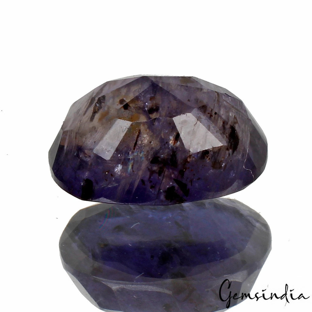 Iolite Loose Gemstone, Untreated, Blue — 15x11x8mm, 9.50 Ct, Madagascar