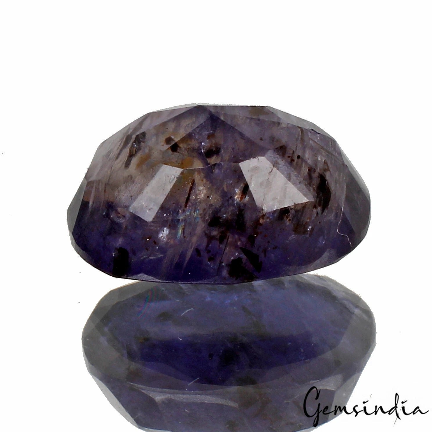 Iolite Loose Gemstone, Untreated, Blue — 15x11x8mm, 9.50 Ct, Madagascar