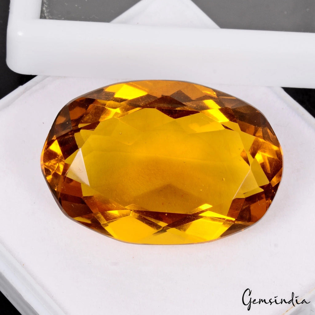Tourmaline Loose Gemstone, Orange — 38x25x15mm, 87.25 Ct, India