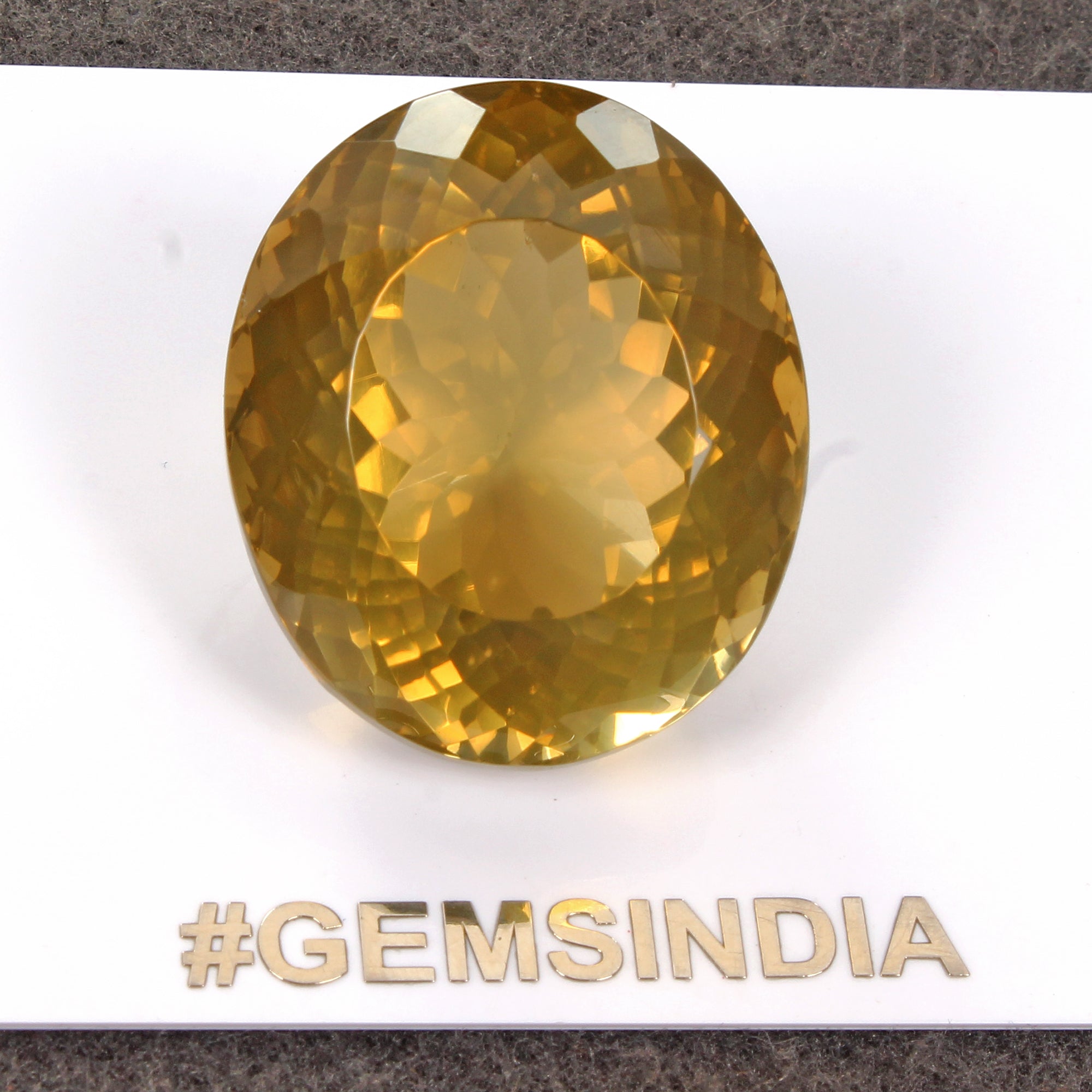 99.45 Cts Natural Untreated Golden Yellow Citrine Oval Cut Loose Gem For Pendant