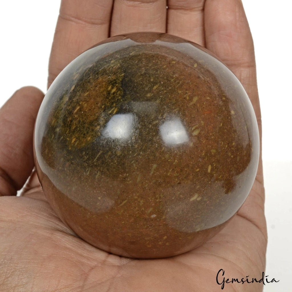 2080 Cts Natural Untreated Jasper Huge Gem Healing Crystal Mineral Sphere 2.7"