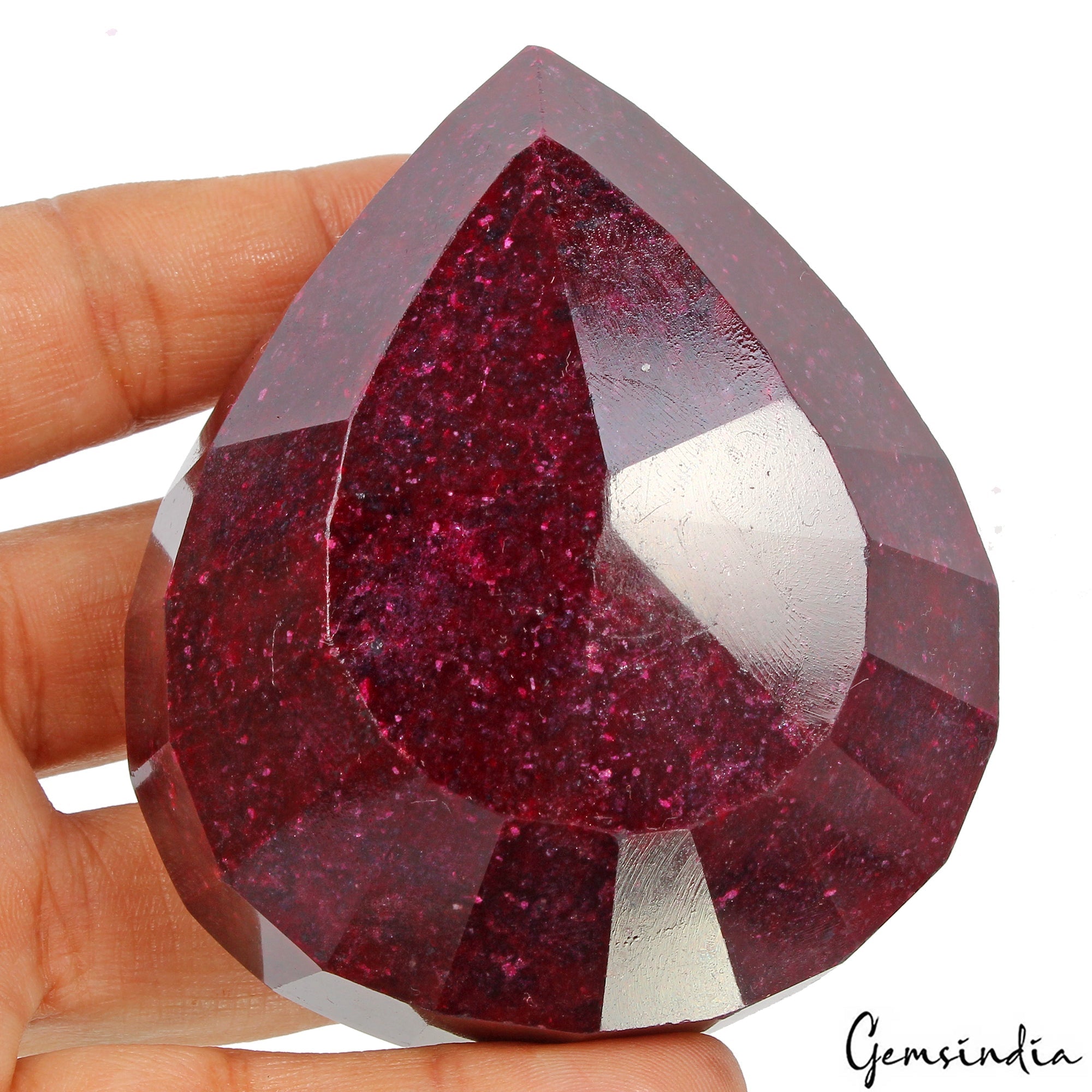 Natural Red Ruby 1780 Cts Pear Cut Huge Madagascar Earth mined Loose Gemstone