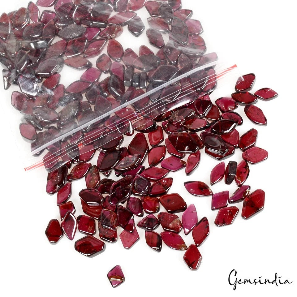 300 Ct Natural Rhodolite Garnet Mini Chips Polished Wholesale Gems Lot 212 Pcs