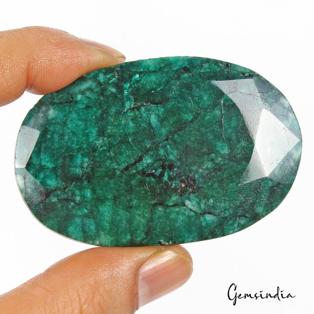 430 Cts Natural Brazilian Bottle Green Emerald Oval Faceted Cut Huge Loose Gem