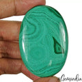 144.80 Cts Natural Untreated Green Malachite Oval Artistic Loose Gem For Pendant