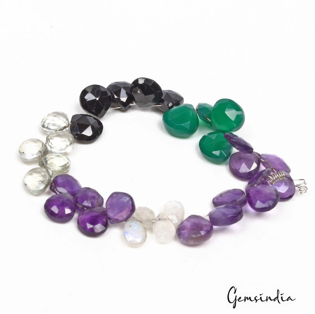 Multi-Gemstone Beaded Strand — 32 Pieces, 8mm to 11mm, 98.00 Ct