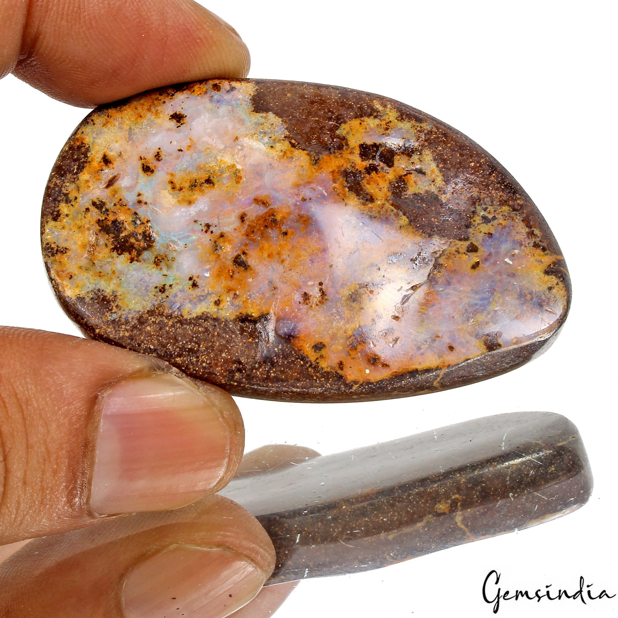 169.60 Ct Free Form Cabochon Natural Winton Matrix Boulder Opal - Queensland Gem