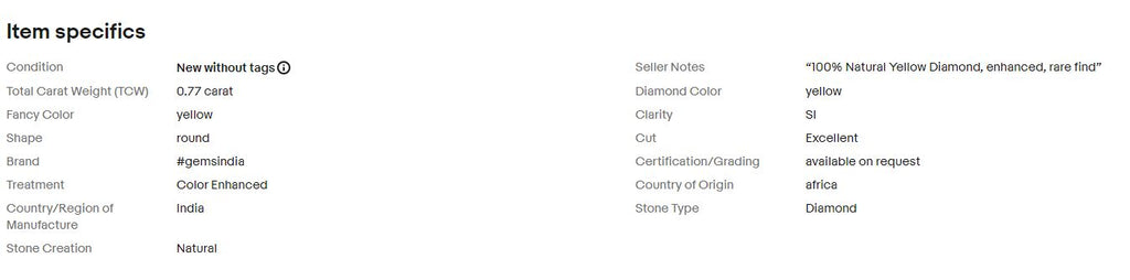 Diamond Loose Gemstone — 6x4mm, 0.77 Ct