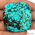 143.60 Ct Natural Arizona Blue Turquoise Cushion Cab Loose Gem From United State