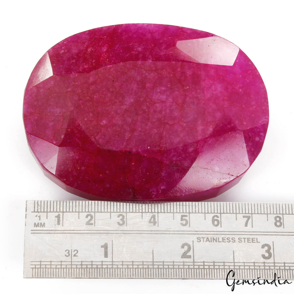 1000 Carats Natural Eye Catching Pink Red Quartz Oval Faceted Cut Huge Loose Gem
