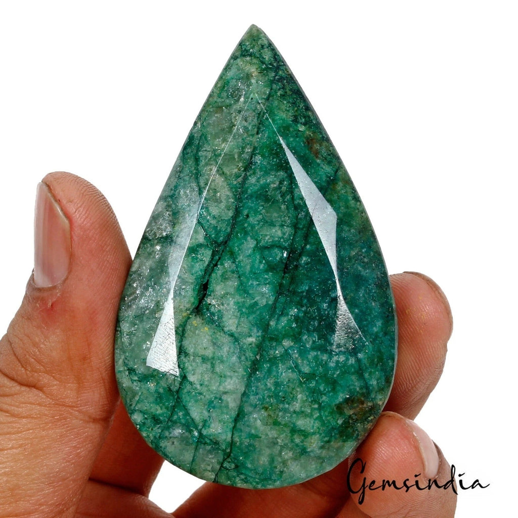 440 Ct Natural Green Brazilian Emerald Pear Cut Faceted Earth Mined Huge Gems