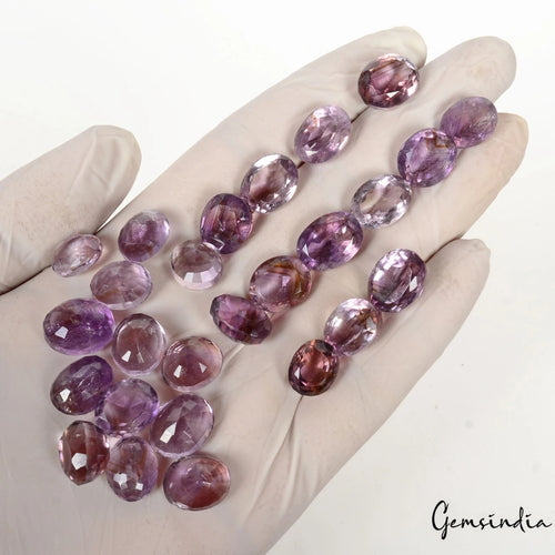 Amethyst Lot, Loose Gemstone, Untreated, Purple — 26 Pieces, 12mm to 15mm, 200 Ct, Brazil