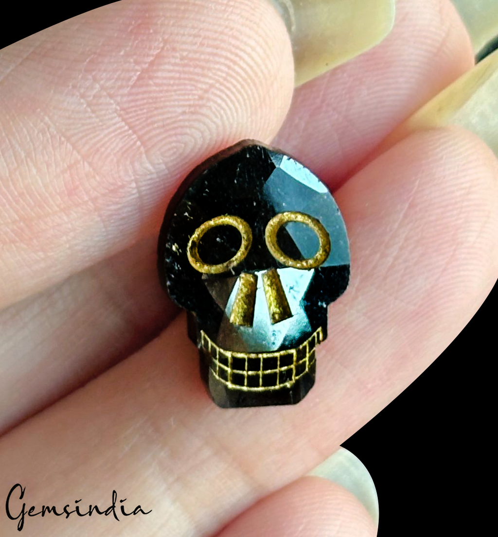 4.00ct Rare Skull Head Shape Fancy Black 100% Natural Earth Mined Loose Diamonds