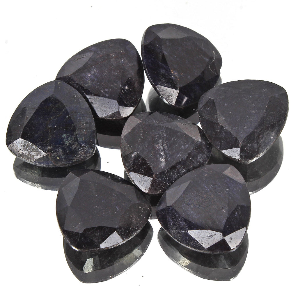 171.70 Ct/7 Pcs Natural Blue Sapphire Trillion Cut Calibrated 20mm Gem For Jewel