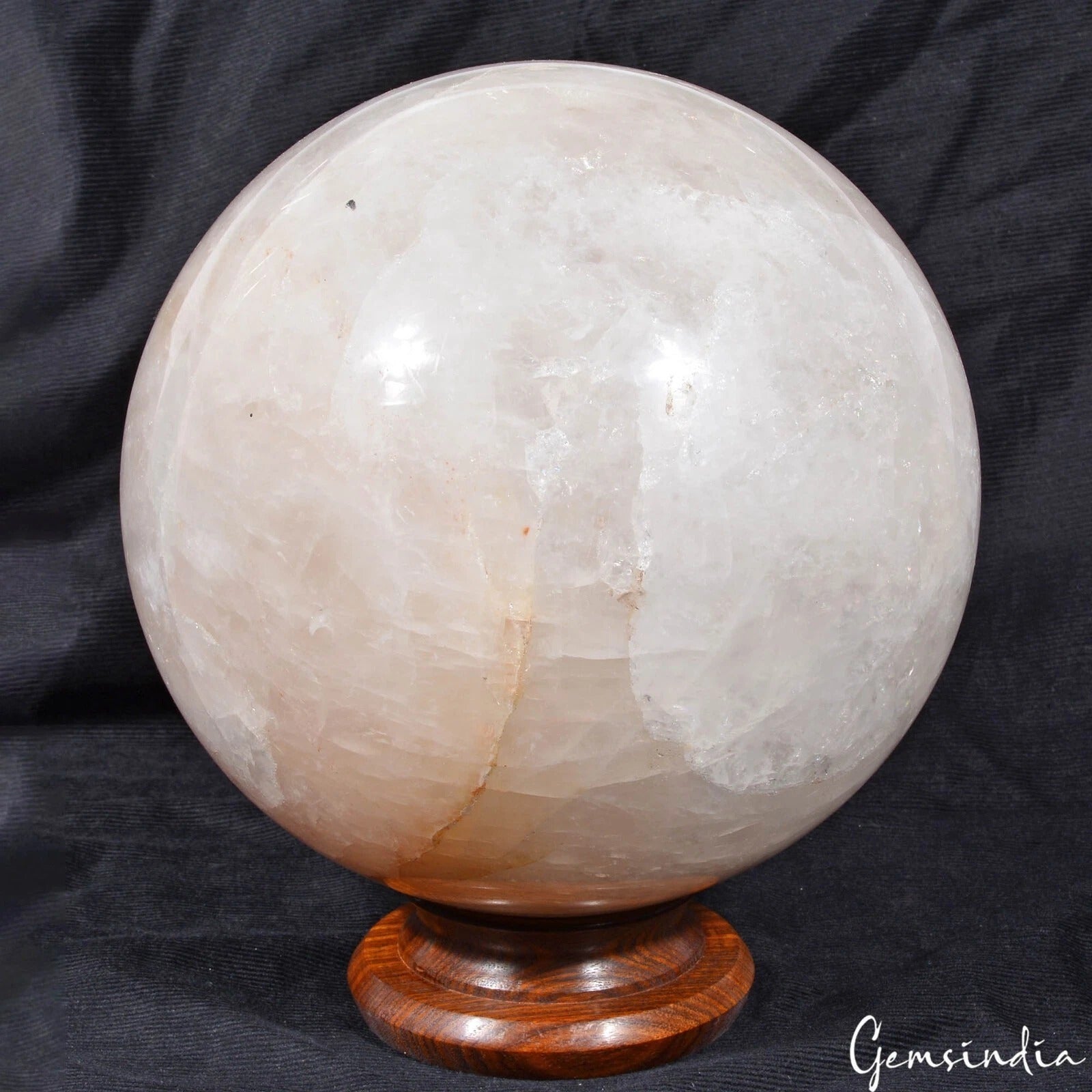 12Kilo Natural Gemstone Healing Enhance Fire Quartz Sphere Meditation Home Decor