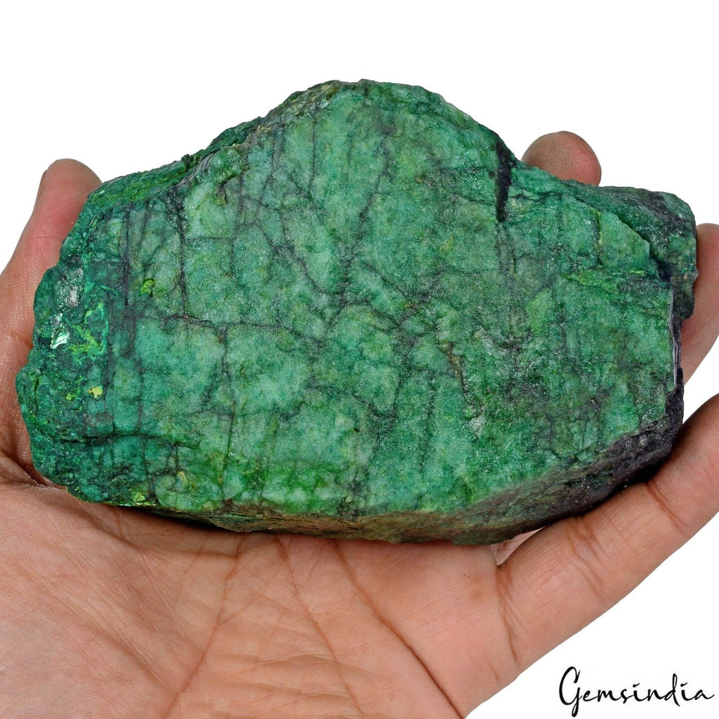3050 Cts Natural Green Emerald Gemstone Crystal Mineral Rough Uncut Gem Specimen